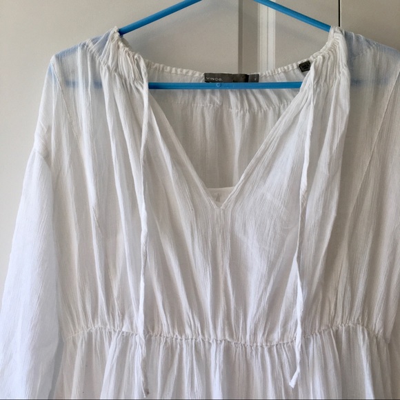 Vince Shirred Seamed Dress - Picture 7 of 9